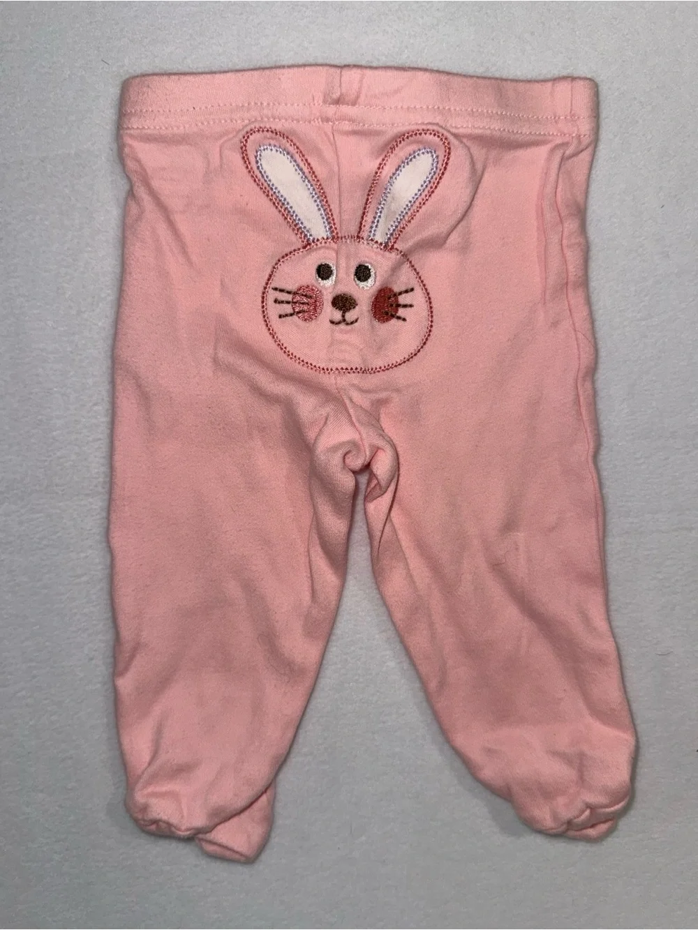 BabiesRUs Pink Baby Onsie with Footed bottoms - size 3 month GUC